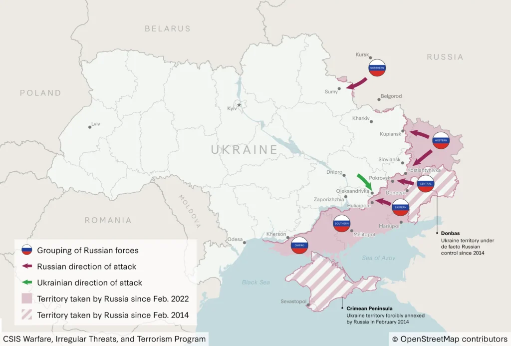 Ukraine Battlefield Map
