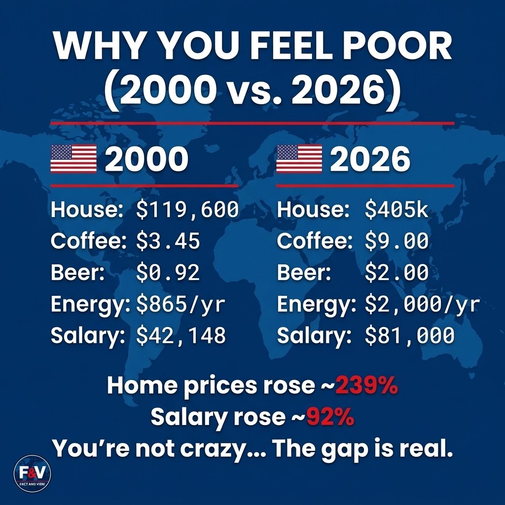 why you feel poor